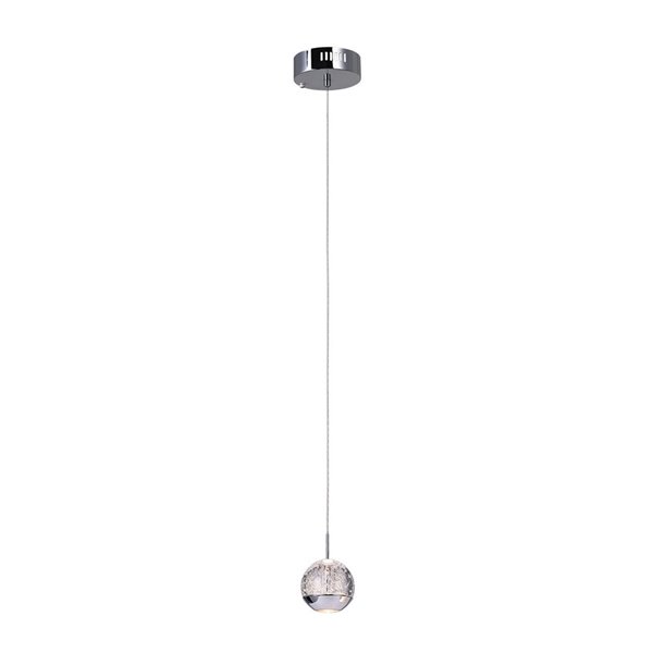 CWI Lighting Perrier Pendant Light - 1-Light - 5-in - Chrome