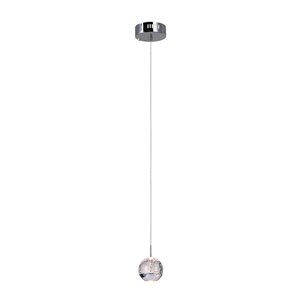 CWI Lighting Perrier Pendant Light - 1-Light - 5-in - Chrome