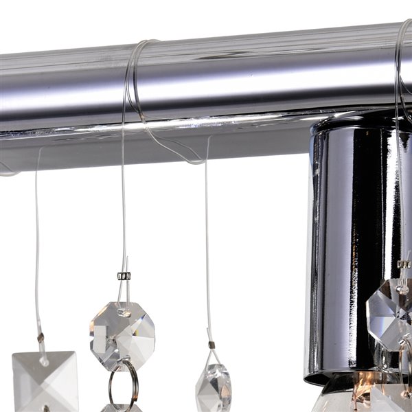 CWI Lighting Janine Vanity Light - 4-Light - 24-in x 12-in - Chrome