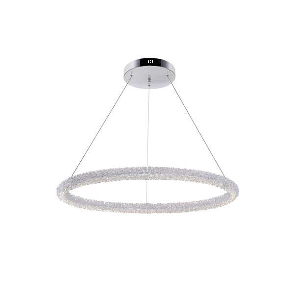 Image of Cwi Lighting | Arielle Chandelier - Led Light - 32-In - Chrome | Rona