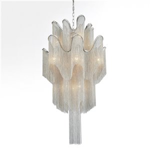 CWI Lighting Daisy Chandelier - 16-Light - 24-in x 37-in - Chrome