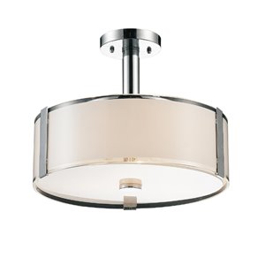 CWI Lighting Lucie Round Ceiling Light - 4-Light - 17-in - Chrome