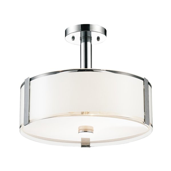 CWI Lighting Lucie Round Ceiling Light - 5-Light - 21-in - Chrome