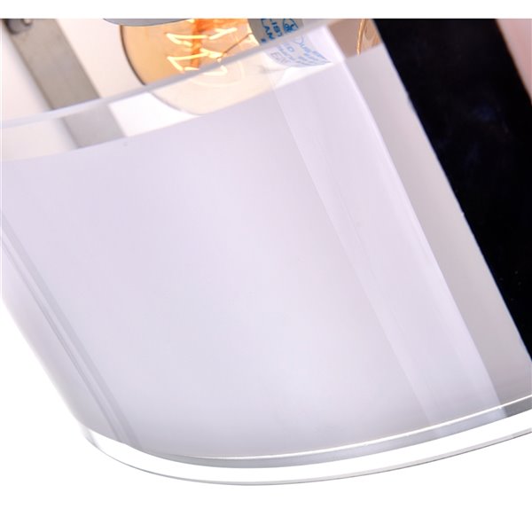 CWI Lighting Lucie 14-in dia Chrome Metal Modern Semi-Flush