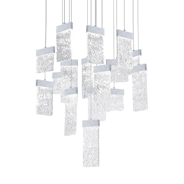 CWI Lighting Carolina Chandelier - LED Light - 32-in x 22-in - Pewter