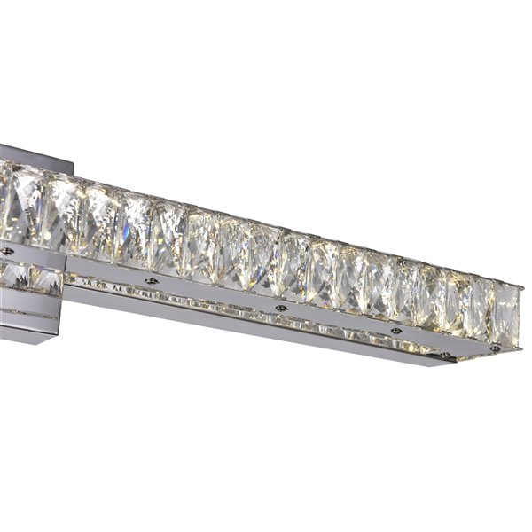 CWI Lighting Milan Vanity Light - 10-LED Light - 32-in x 5-in - Chrome