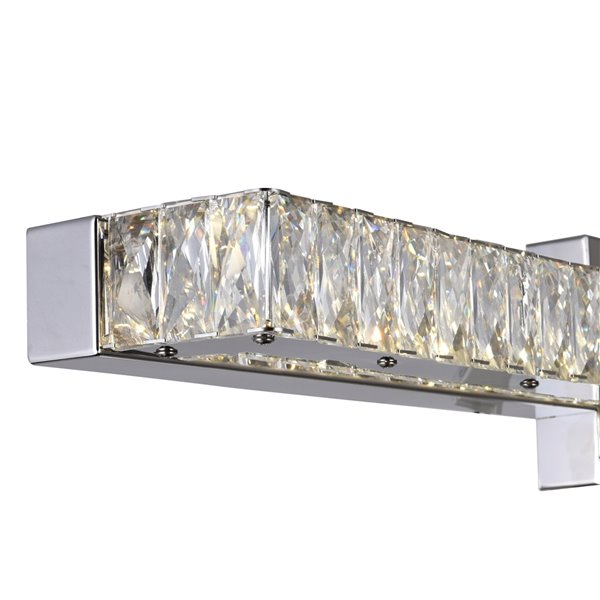 CWI Lighting Milan Vanity Light - 10-LED Light - 32-in x 5-in - Chrome