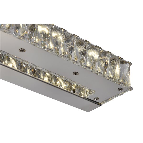 CWI Lighting Milan Vanity Light - 10-LED Light - 32-in x 5-in - Chrome