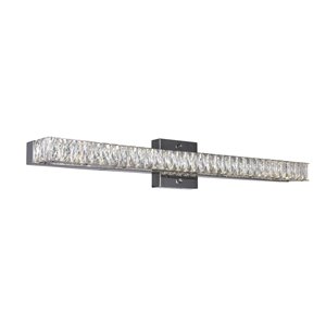 CWI Lighting Milan Vanity Light - 10-LED Light - 32-in x 5-in - Chrome