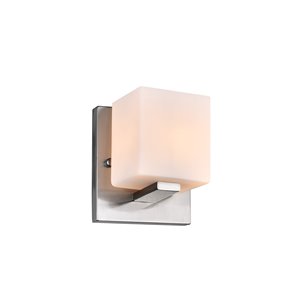 CWI Lighting Satin Nickle Bathroom Wall Sconce - 1-Light - Satin Nickel