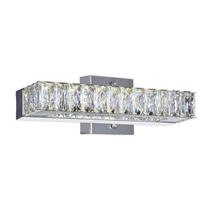 CWI Lighting Milan Vanity Light - 5-LED Light - 12-in x 5-in - Chrome