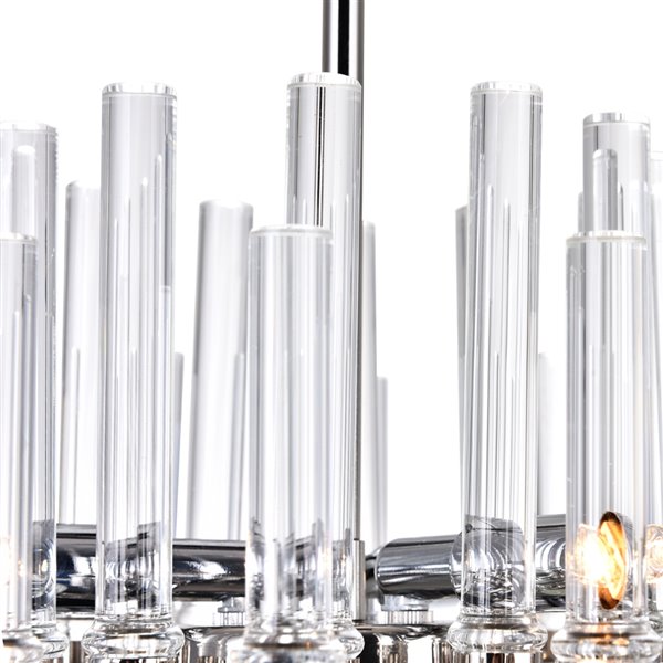 Miroir 6 Light Mini Chandelier With Polished Nickel Finish