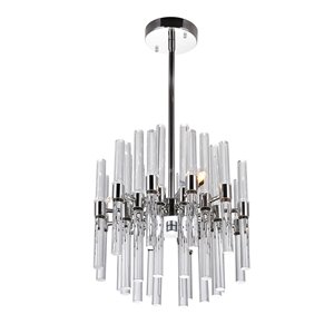 Miroir 6 Light Mini Chandelier With Polished Nickel Finish
