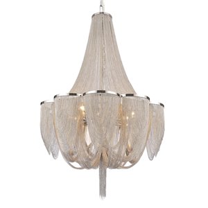 CWI Lighting Taylor Chandelier - 18-Light - 34-in x 38-in - Chrome