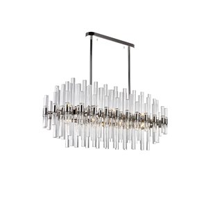 CWI Lighting Miroir Chandelier - 16-Light - 40-in x 18-in - Polished Nickel