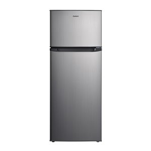 Réfrigérateur Galanz, congélateur supérieur, 7,6 pi³, 22 po, acier inoxydable