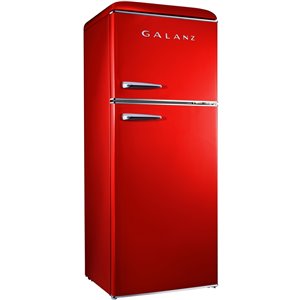 Galanz Retro Top Freezer Refrigerator - 10-cu ft - 24-in - Red