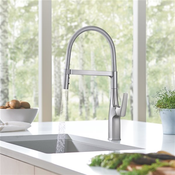 BLANCO Rivana Semi-Pro Kitchen Faucet - Pull-Down - 1.5 GPM - Stainless Steel