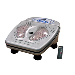 iComfort Infrared Vibration Foot Massager with Wireless Remote - Grey
