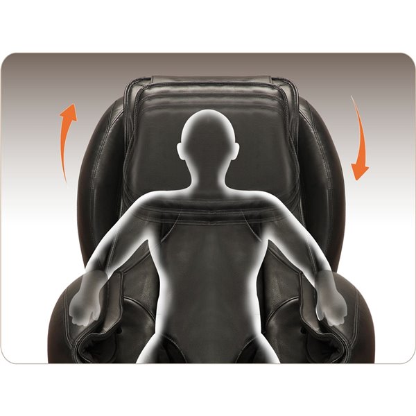 Westinghouse WES41-700S Massage Recliner - Faux Leather - Caramel/Beige