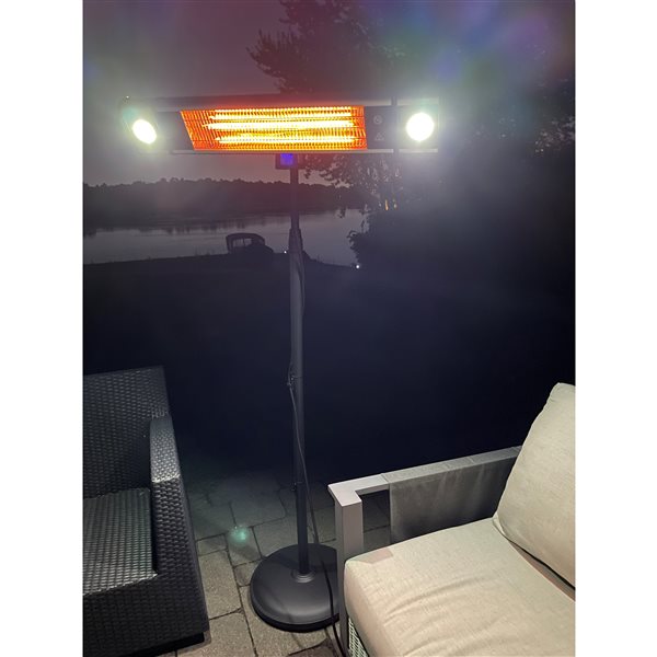 EnerG+ Freestanding Infrared Electric Patio Heater 5,100 BTU 72.83