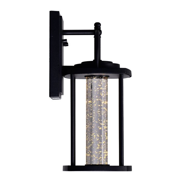 CWI Lighting Greenwood LED Outdoor Wall Lantern Sconce with Black Finish - 7-in x 6-in x 14-in