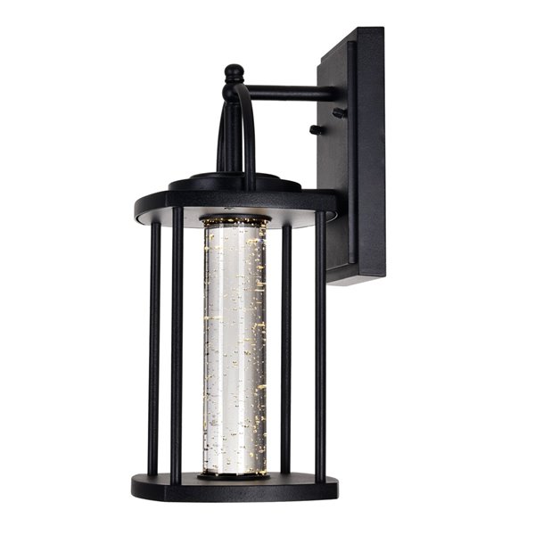 CWI Lighting Greenwood LED Outdoor Wall Lantern Sconce with Black Finish - 7-in x 6-in x 14-in