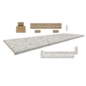 Belanger Laminates Profile 2700 Countertop 25.5-in x 72-in with Accessories Faded Memories