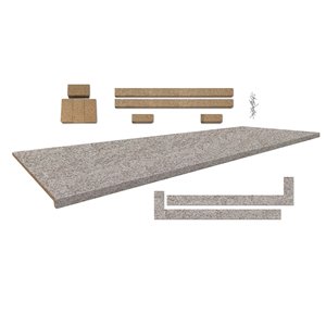 Comptoir Bélanger Laminés 25.5 po x 72 po, Profil 2700 avec accessoires, Bernard
