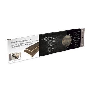 Ensemble de recouvrement de marche et contremarche Bélanger Laminés, couleur chocolat chaud