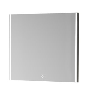 Miroir mural DEL sans cadre pour salle de bain de la collection Isla de GEF, 30 po