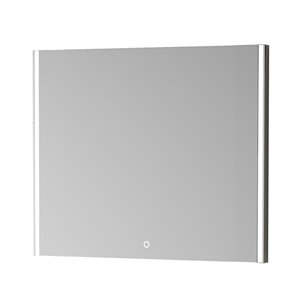 Miroir mural DEL sans cadre pour salle de bain de la collection Isla de GEF, 36 po