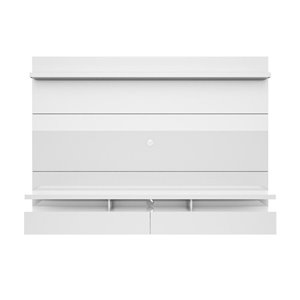 Manhattan Comfort City 2.2 Floating Wall Theater Entertainment Centre - 86.5-in x 63.42-in - Gloss White