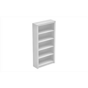 Manhattan Comfort Olinda Bookcase 1.0 with 5 Shelves - 35.63-in x 71.85-in - White