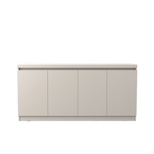 Manhattan Comfort Viennese 6-Shelf Buffet Cabinet - 62.99-in x 28.14-in - Off White