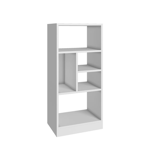 Manhattan Comfort Valenca Bookcase 2.0 with 5 Shelves - 16.14-in x 35.43-in - White