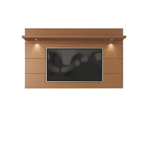 Manhattan Comfort Cabrini Floating Wall TV Panel 2.2 - 85.62-in x 52.28 - Maple Cream