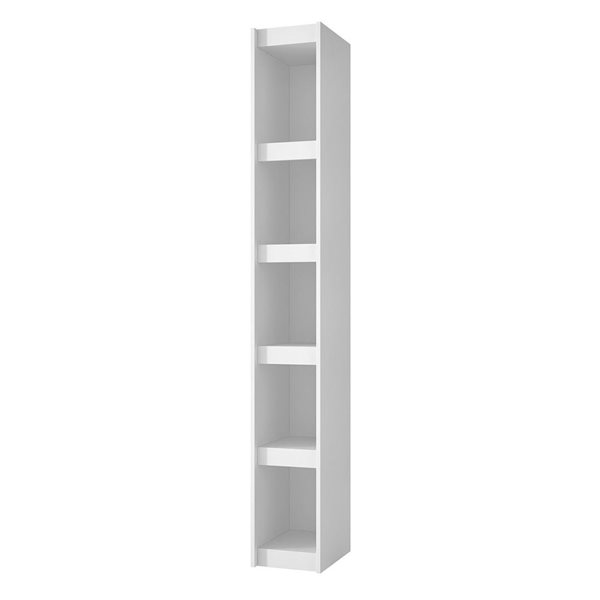 Manhattan Comfort Parana Bookcase 1.0 with 5 Shelves - 9.84-in x 71.65-in - White