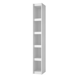 Manhattan Comfort Parana Bookcase 1.0 with 5 Shelves - 9.84-in x 71.65-in - White