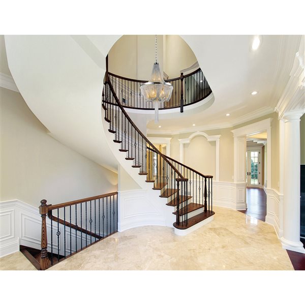 CWI Lighting Enchanted Chandelier - 6-Light - 20-in - Chrome