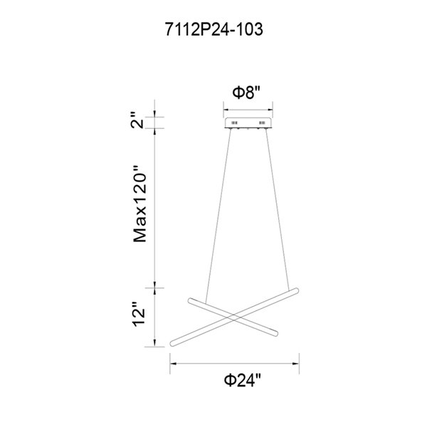 CWI Lighting Chalice Chandelier - LED Light - 24-in - White