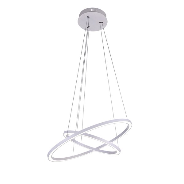 Image of Cwi Lighting | Chalice Chandelier - Led Light - 24-In - White | Rona