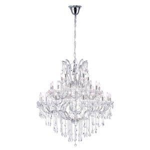 CWI Lighting Maria Up Theresa Chandelier - 33-Light - 42-in - Chrome