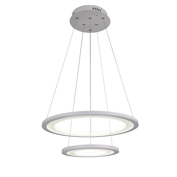 CWI Lighting Alloha Chandelier - LED Light - 20-in - White