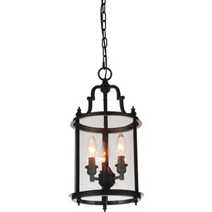 CWI Lighting Desire Mini Pendant Light - 3-Light - 9-in - Oil Rubbed Bronze