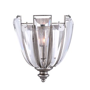 CWI Lighting Colorado Wall Sconce - 1-Light - 6-in - Antique Forged Sliver