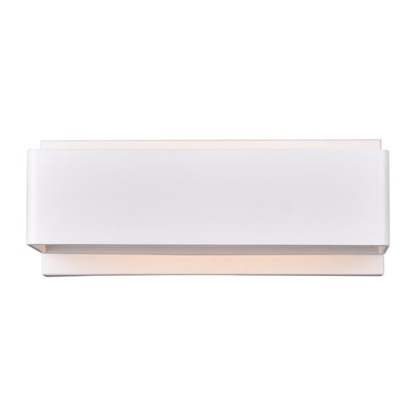 CWI Lighting Lilliana Wall Sconce - LED Light - 12-in - White Stainless Steel