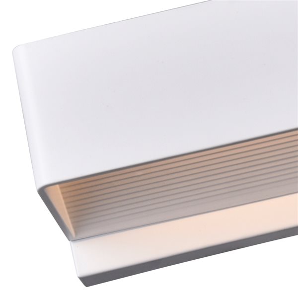 CWI Lighting Lilliana Wall Sconce - LED Light - 12-in - White Stainless Steel