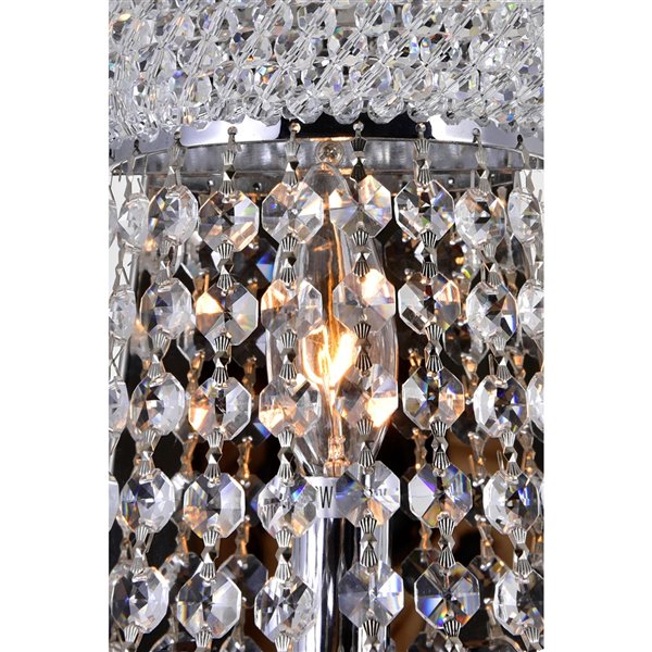 CWI Lighting Empire Wall Sconce - 3-Light - 12-in - Chrome