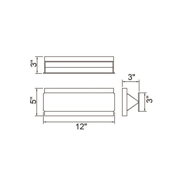 CWI Lighting Lilliana Wall Sconce - LED Light - 12-in - White